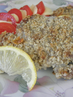 Una foto de Milanesas rebozadas con avena y al horno