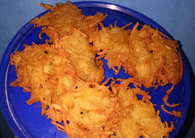 Cara Membuat Bakwan kentang / perkedel kentang serut yang Renyah