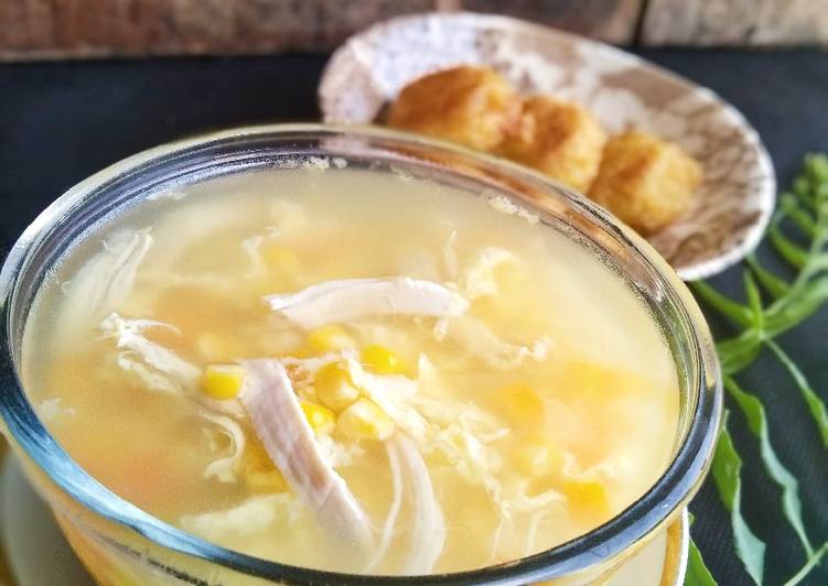Resep Sup jagung serabut🍲 yang Lezat