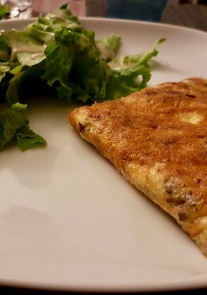 Une photo de Omelette aux champignons