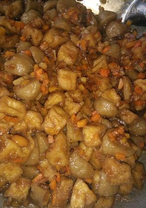 Foto resep Tumis Ayam Cincang, Tahu, dan Bakso (Tumisan Bakmoy)