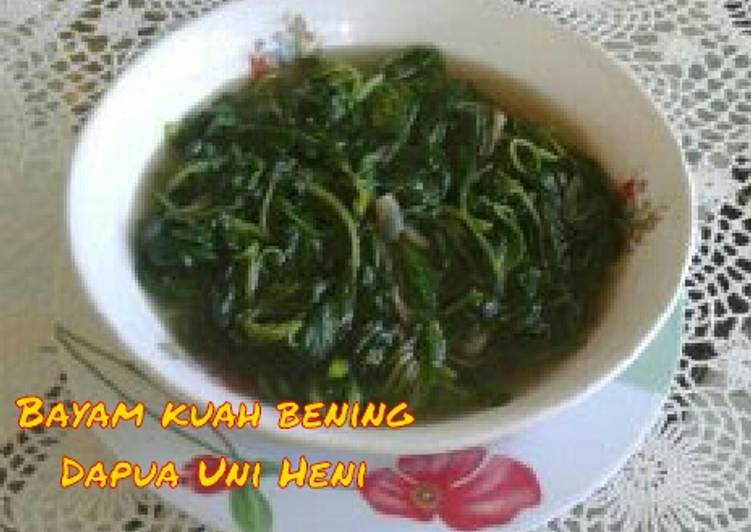 Bayam kuah bening 🌿
