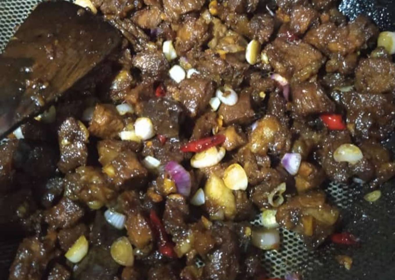 Sate goreng simple