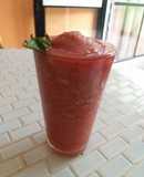 Smoothie de sandía con un toque de vino!¡