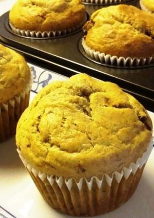 Csokis-banános muffin recept fotója