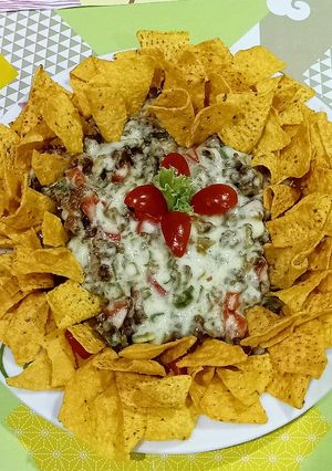 Foto resep Nachos beef mozzarella