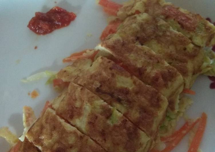 Langkah Mudah untuk Menyiapkan Telur gulung korea yang Bikin Ngiler