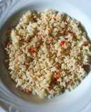 Arroz integral con ajo y locote rojo
