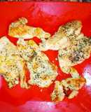 Pollo a la plancha con semillas de pira