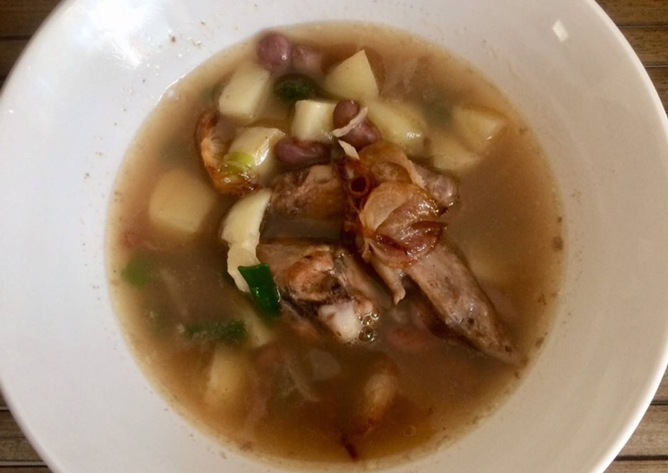 Sup Ayam Kacang Merah Kentang