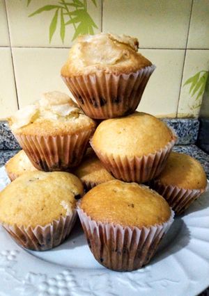 Una foto de Muffins con chips de chocolate