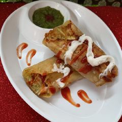 A picture of Cheese Paneer wrap.