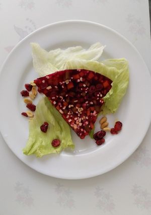 Una foto de Molde de gelatina y verdura