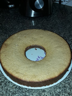 Una foto de Torta de naranja con harina de avena en licuadora aprendiendo