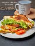 Simple Baked Sandwich with Omelette