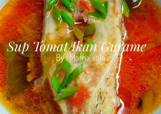 Sup Tomat Ikan Gurame (MPASI 1 Tahun +)