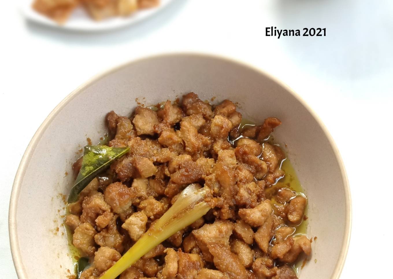 Ayam kecap (topping mie ayam)