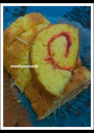Foto resep Bolu gulung selai strawberry