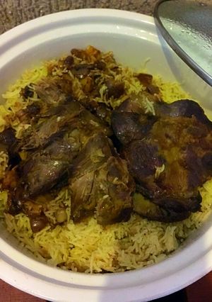 صورة لوصفة مكبوس لحم