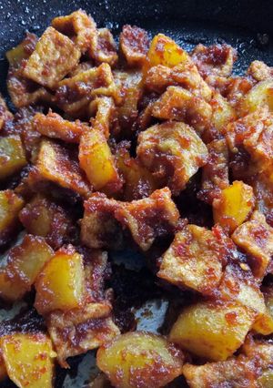 Foto resep Sambel Goreng Kentang Tahu Praktis Ekonomis