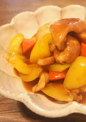 Foto di Ricetta light: Pollo in salsa agrodolce giapponese