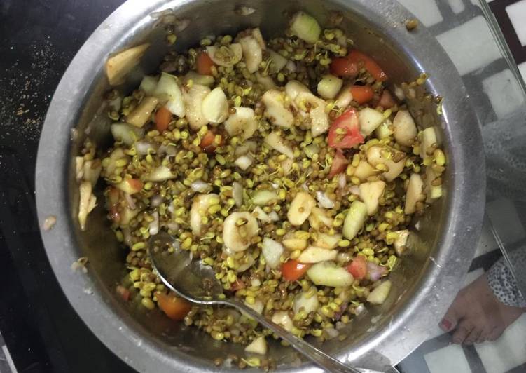 MOTh sprouts banana chaat #GA4