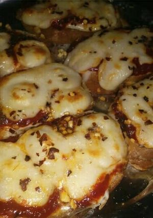 A picture of Overloaded Cheesy Bruschetta.