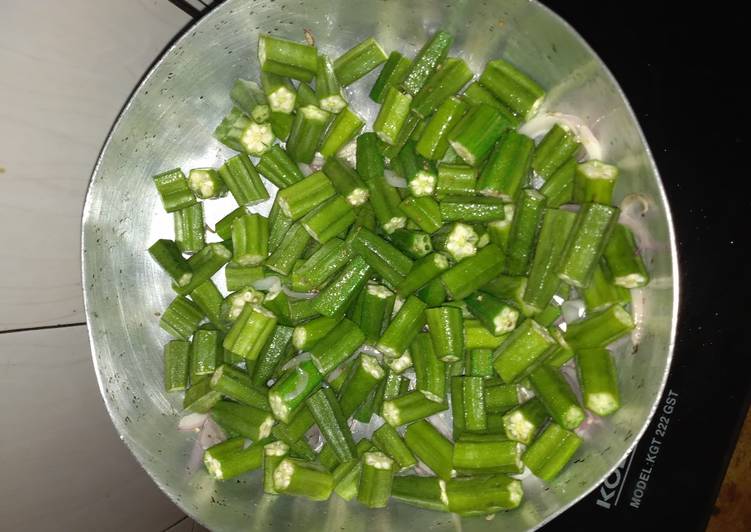 Step-by-Step Guide to Make Homemade Okra/ ladies fingers #authors marathon