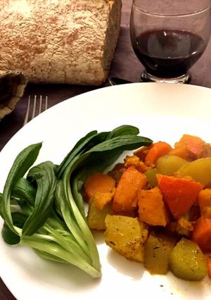 Une photo de Légumes de saison rôtis à la créole