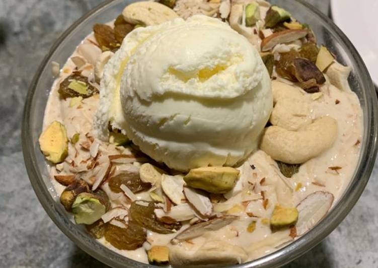 How to Make Perfect Dry Fruits cream with Ice Cream