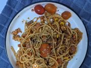 Gambar spaghetti bolognese simple