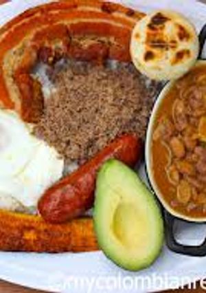 Una foto de Bandeja paisa