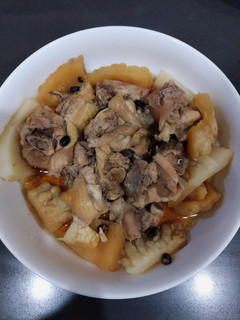 苦瓜燒雞(電鍋料理)(簡單料理) 的食譜成品照片