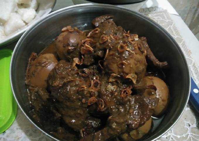 Semur daging+telur