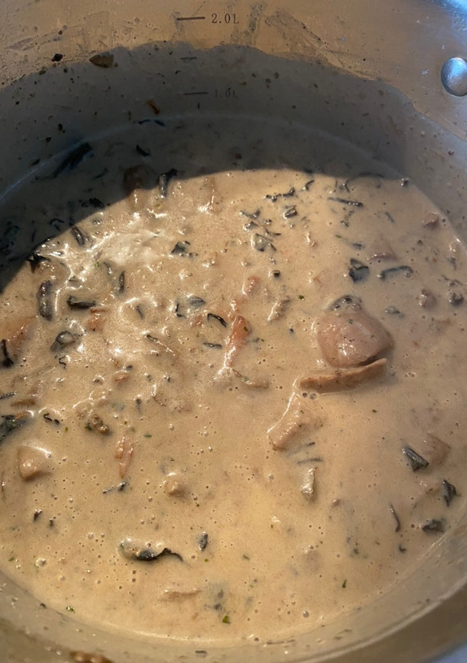 Tejszínes erdei gomba mártás recept fotója
