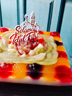 Foto resep Puding buah lapis coklat susu