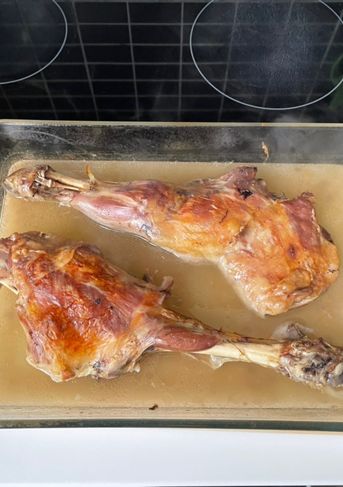 Una foto de Cordero asado al horno