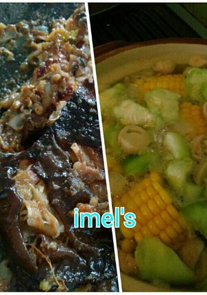 Foto resep Jamur Kuah Bening plus Sambal Ikan Panggang