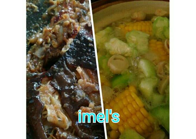 Resep: Jamur Kuah Bening plus Sambal Ikan Panggang Rumahan