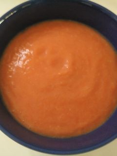 Una foto de Salmorejo tradicional