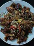 ড্রাই চিলি চিকেন (dry chilli chicken recipe in Bengali)