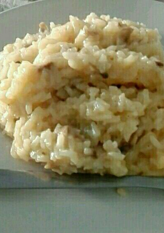 Una foto de Risotto de champiñones