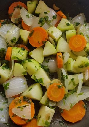 Una foto de Verduras a la mantequilla