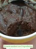 Brownie Saudável de Micro-ondas de 3 ingredientes