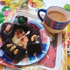 A picture of Coco Brownies in macrovawe.