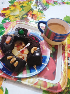 A picture of Coco Brownies in macrovawe.