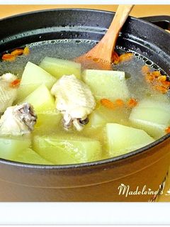 蒜香青木瓜雞湯 的食譜成品照片
