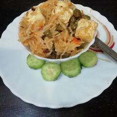 A picture of Cholia & Onion Pulao.