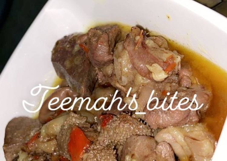Recipe of Quick Farfesun kayan ciki