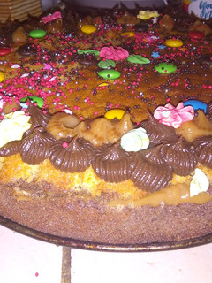 Una foto de Torta económica de vainilla y chocolate